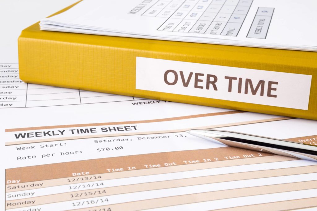 File with overtime documents